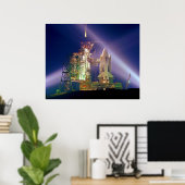 Space Shuttle Mission STS-1 Launch Pad A Poster (Thuiskantoor)