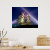 Space Shuttle Mission STS-1 Launch Pad A Poster (Keuken)