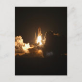 Space Shuttle Night Launch Poster Briefkaart (Voorkant)