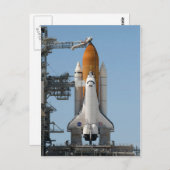 Space Shuttle op startpad Briefkaart (Voorkant / Achterkant)