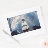 Space Shuttle Rechthoekige Sticker (Envelop)