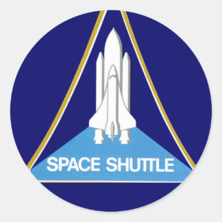 SPACE SHUTTLE RONDE STICKER