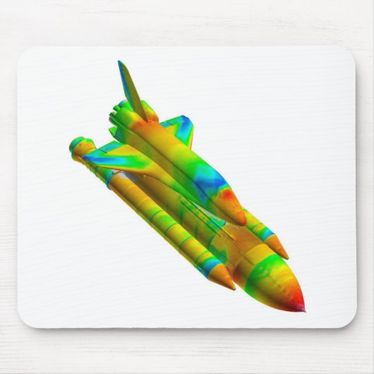 Space Shuttle visualization MousePad Muismat (Voorkant)