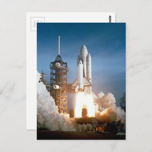 Space Shuttle waterlancering Briefkaart (Voorkant / Achterkant)