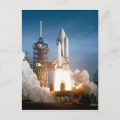 Space Shuttle waterlancering Briefkaart (Voorkant)
