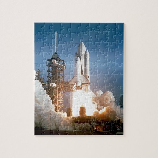 Space Shuttle waterlancering Legpuzzel (Verticaal)