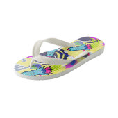 Space Shuttle Yellow. Teenslippers kind (Schuin)