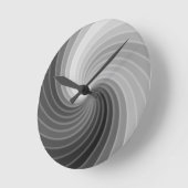 Space Silver Twirl Ronde Klok (Hoek)