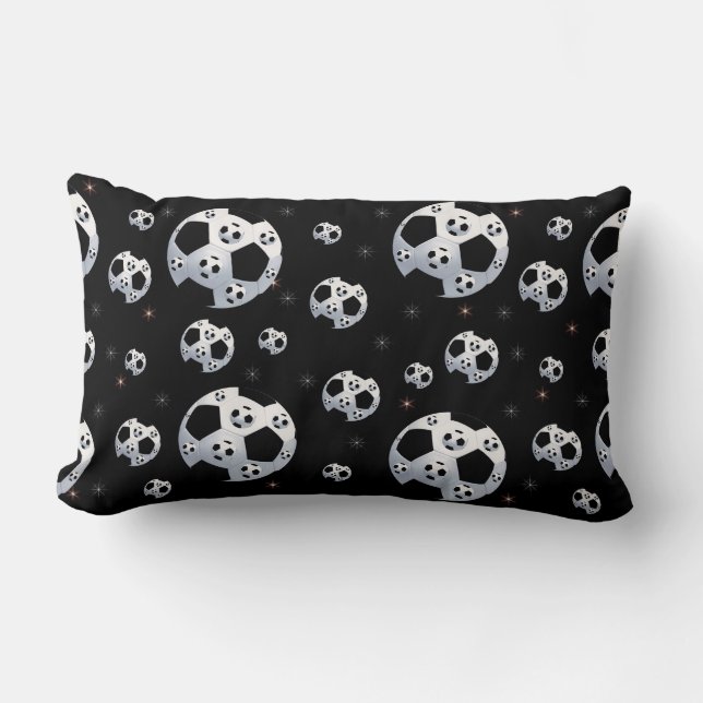 Space Soccer Lumbar Pillow Kussen (Voorkant)