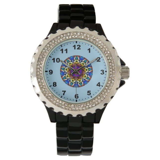 ~ Space Star Fractal ~ Horloge (Voorkant)