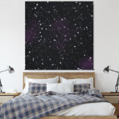 Space Stars Galaxy Nebula Wall Art Print (Insitu (Slaapkamer))