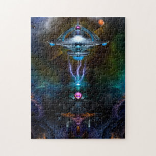Space Station Ansarious Fractal Art Legpuzzel