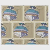 Space Station Sketch Cadeaupapier (Vlak)