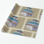 Space Station Sketch Cadeaupapier (Uitgerold)