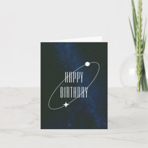 Space Sterrennacht Universe Happy Birthday Kaart