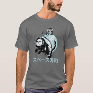 Space Sushi Store - Cute Kawaii Anime Astronaut Ca T-shirt