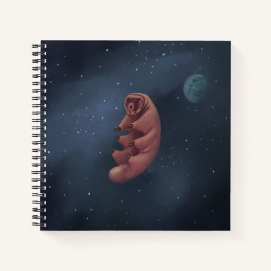 Space Tardigrade-laptop Notitieboek (Voorkant)