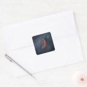 Space Tardigrade Vierkante Sticker (Envelop)