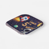 Space theme Outer space Rocket Ship Papieren Bordje (Gebogen)