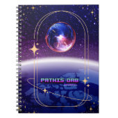 Space Theme Pathis Orb Notebook Journal (Devant)