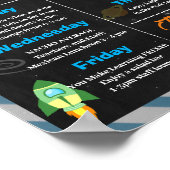 Space Theme Teacher Waarderingsweek Poster (Hoek)