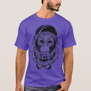 Space Travel Astronaut Monkey T-shirt