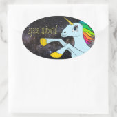 Space Unicorn ! autocollant (Sac)