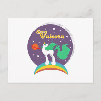Space Unicorn Briefkaart