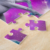 Space Unicorn Jigzaag Puzzle Legpuzzel (Zijkant)