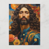 *~* Space Universe Earth AP50 Knap Man Briefkaart (Voorkant)