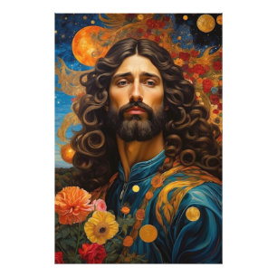 *~* Space Universe Earth AP50 Knap Man Foto Afdruk