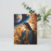 *~* Space Universe Heal AP50 Jong Man Briefkaart (Staand voorkant)