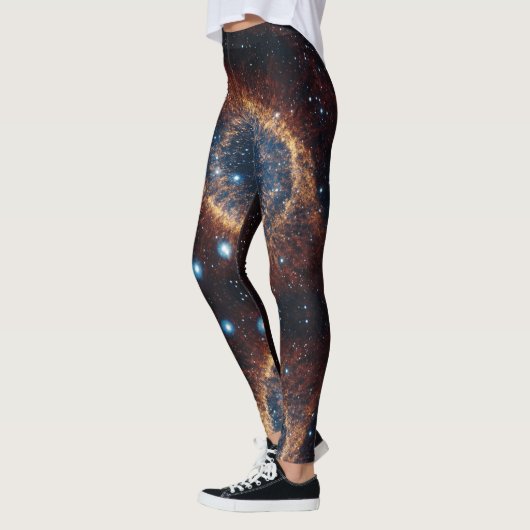 Space Universe Helix Nebula - Power Yoga Leggings (Links)