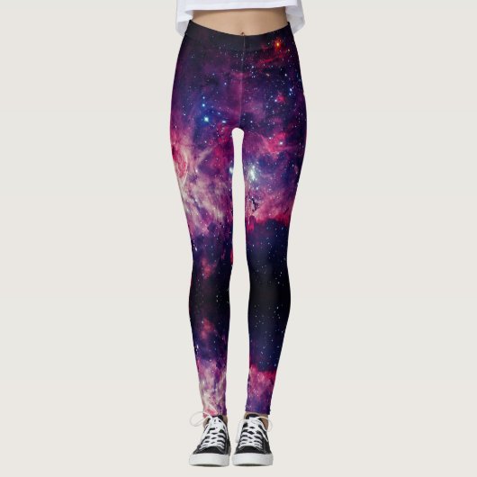Space Universe - Power Yoga Leggings (Voorkant)