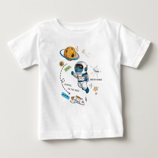 Space vector t shirt design and baby tends | (Voorkant)