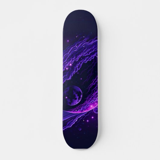 Space Wall Art Unieke Skater Gift Skateboard (Voorkant)