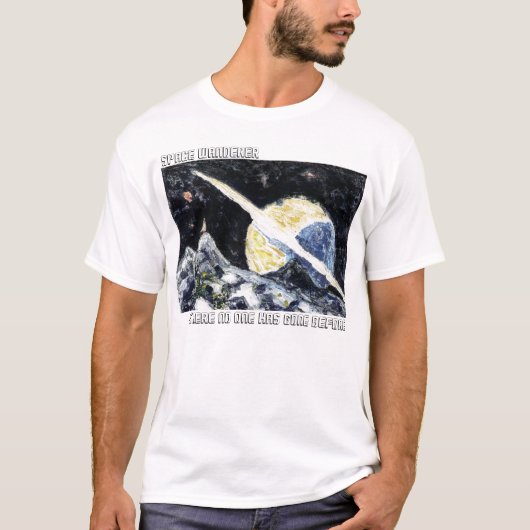 Space Wanderer Art T-Shirt (Voorkant)