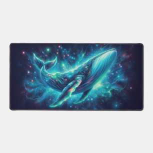 Space Whale, opvallende neondieren Bureaumat