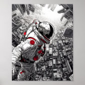 Space World Aerial Shot - Shohei Otomo stijl Poste Poster (Voorkant)