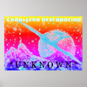 Space Zwervers Onbekende Film Poster Kunstprint