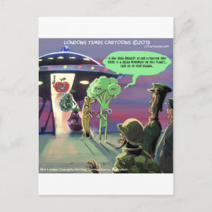 Spaced Out Vegan Funny Briefkaart