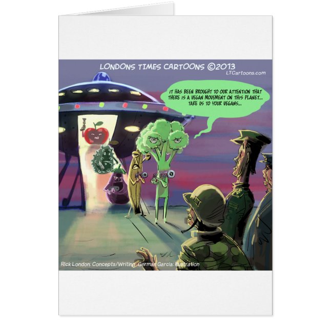 Spaced Out Vegan Grappig (Voorkant)
