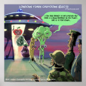 Spaced Out Vegans Funny Poster (Voorkant)