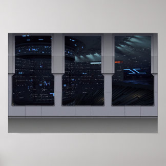 Spacedock-vensters Poster