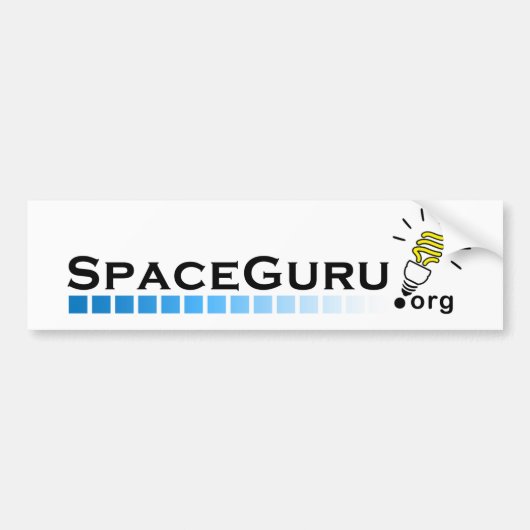 SpaceGuru Logo Bumpersticker (Voorkant)