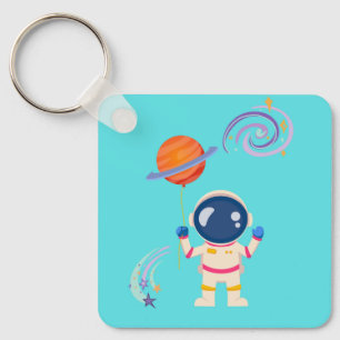 Spaceman cartoon Adventures. Sleutelhanger