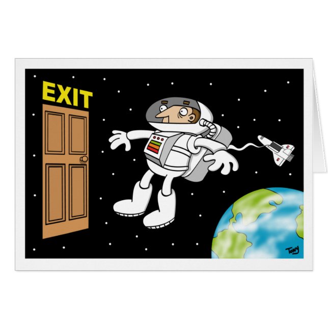 Spaceman-kaart (Voorkant Horizontaal)
