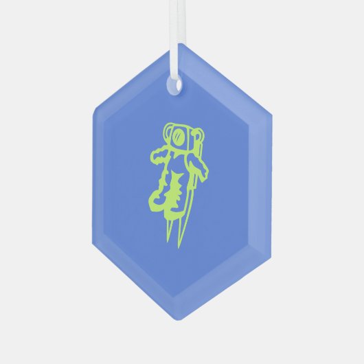 Spaceman Kerstboom Ornament (Voorkant links)