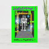 SPACEMAN RoBoT HALLOWEEN CARD Kaart (Voorkant)