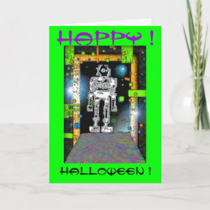 SPACEMAN RoBoT HALLOWEEN CARD Kaart